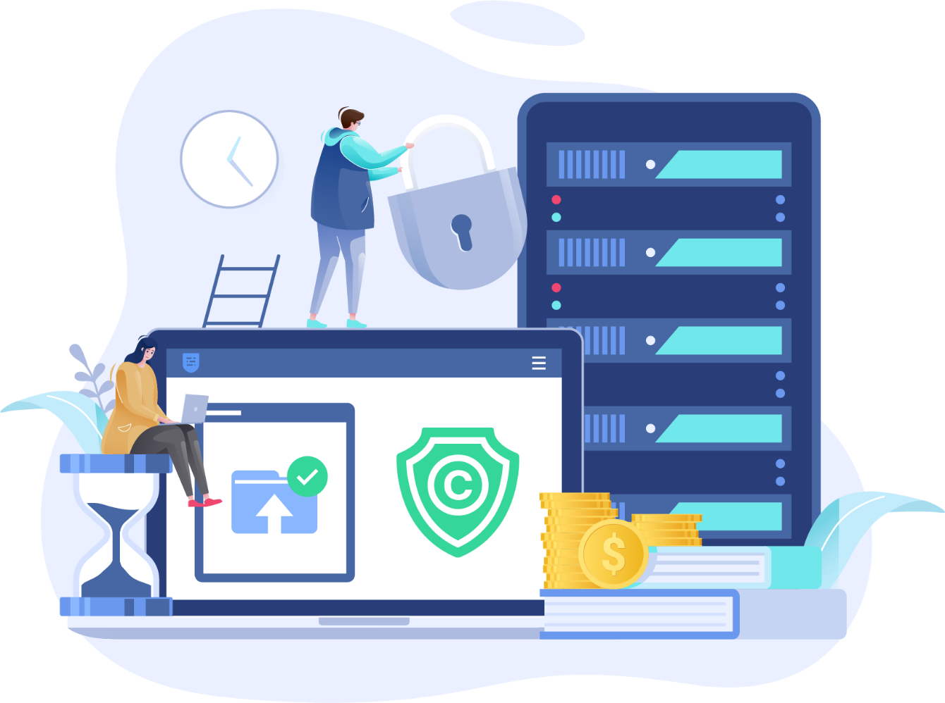 Adobe Content Server managed service illustration